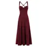 6860-Saia Sexy de Costas Abertas para Quadril Estilo Europeu e Americano para Mulheres Nova Coleção Primavera e Verão 2026 Vestido de Alcinha Slim Fit Emagrecedor
