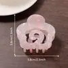 Golais Joias Flor Xiangyun Novo Estilo de Luxo Acessível em PVC Grampo de Cabelo Presilha Tubarão Grampo de Rabo de Cavalo Acessório de Cabeça Feminino