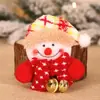 Decoraciones navideñas campana colgante luminosa insignia broche para personas mayores muñeco de nieve oso regalos de Navidad para niños