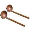 Estilo japonês Log Ajisen Ramen Sopa Colher Colher de pau Colher de pau de cabo longo Colher de Pesca Colher de panela quente Colher Colander Set Tableware