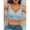 Ropa Interior Invisible Sin Costuras de Talla Grande Nueva de Verano para Mujeres con Senos Grandes que Muestran Sujetador Push-Up y Pull-Up Pequeño Sin Aros Venta al por Mayor