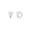 Nalan S925 Sterling Silver Oco Amor Orelha Fivela Coreano Moda Doce Ins Estilo Nicho Orelha Jóias M05303