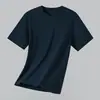 Camiseta de Algodón Puro Estilo Americano Pesado para Hombre, 260g, Manga Corta, Verano, Corte Holgado, Cuello Redondo, 100% Algodón, Camiseta Lisa
