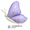 Balões metalizados de borboleta estilo INS para decoração de festa, balões metalizados grandes de borboleta 3D coloridos foscos