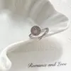 Anillo de Zirconia con Brújula de Estrella de Ocho Puntas Cielo Estrellado Nuevo Estilo para Mujer, Diseño Retro de Nicho, Anillo Abierto Ajustable