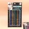 Acessório de Maquiagem para Olhos com Strass Único, Maquiagem Facial com Pérolas, Strass para Rosto de Palco Infantil, Arte de Unhas com Strass no Canto do Olho