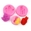 Hapi pequeno médio grande peixe dourado açúcar silicone decoração de bolo cristal gota molde silicone líquido molde