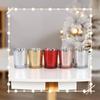 Copo de Vela Céu Estrelado Galvanizado Personalizado, Mais Vendido na Europa e América, Castiçal de Vidro para Velas de Natal, Ornamento Romântico de Copo de Vela Perfumada