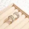 Pendientes Metálicos de Moda Creativa Estilo Ins Calados Corazón Estéreo Forma Geométrica Pétalos Estrella de Cinco Puntas Pendientes de Estilo Simple para Mujer