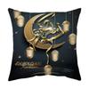 Almohada Clásica Luna Dorada Transfronteriza Cojín de Cintura Cojín Corto de Felpa Funda para Cojín de Sofá Linterna Regalo de Vacaciones Venta al por Mayor
