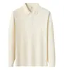 Camisa polo de color liso con manga larga y cuello camisero, serie plateada, producto premium de alta suavidad, estilo para hombre, color liso, se puede imprimir con texto
