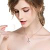 Collar con colgante de gota de agua Zhenrong mi corazón eterno para mujer colgante bañado en plata estilo coreano joyería de plata al por mayor entrega de una pieza
