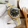 Reloj Mecánico Automático Completo de Acero Inoxidable con Esfera de Diamante de Venta Caliente, Reloj de Moda para Pareja, Reloj Delicado de Una Pieza