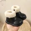2026 Nuevos Zapatos de Algodón para Niños Botas de Nieve para Niñas Botines de Otoño con Felpa Adicional Botas Engrosadas Botas Cálidas de Algodón para Bebé