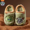 Pantuflas de algodón para niños Paw Patrol para el calor interior en invierno, pantuflas de algodón cálidas antideslizantes para otoño e invierno para niñas y niños
