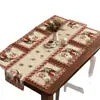 Venda Quente Transfronteiriça Jogo Americano Caminho de Mesa Tema de Natal Atmosfera Festiva Decoração Jogo Americano à Prova de Manchas Jogo de Mesa Caminho de Mesa Em Estoque