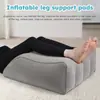 Almohada inflable para piernas de soporte alto, transfronteriza, en stock, material de PVC, para uso en casa y oficina, alivia la fatiga, con diseño inclinado y flocado.