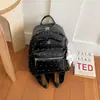 Bolsa de Costas Dupla com Laço de Bolinhas Transfronteiriça Feminina Pequena Nova Moda Verão 2026 Versátil Diária Compras na Rua Mochila Pequena