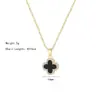 [Acero de Titanio No se Desvanece, Doble Cara de Uso] Collar de Cuatro Hojas Full Diamante Doble Capa para Mujer, Cadena Versátil de Alta Gama para Clavícula Cadena de Suéter