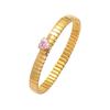 Traje de Zircón Amor Esmeralda Europeo y Americano Transfronterizo para Mujer Traje de Pulsera de Anillo en Forma de Corazón Transfronterizo Cadena para Clavícula