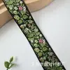 Cinta Jacquard Personalizada de 3 cm de Ancho con Motivos Florales, Encaje de Estilo Étnico, Accesorios Tejidos para Ropa con Temática Floral y Vegetal, Decoraciones para Zapatos y Sombreros, En Stock