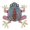 Broche de Rana con Diamantes Personalizado Retro de Moda Broche para Mujer Accesorios Pin de Ropa Gótica Joyería Listo para la Venta