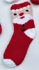 Calcetines de Terciopelo Coral para Mujer Otoño e Invierno Espesos para el Suelo Calcetines de Medio Terciopelo Navideños Cómodos para el Hogar Calcetines para Dormir