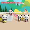 Llavero de Panda de Moda Lindo Dibujo Animado Muñeco de Pvc Colgante para Bolso Llavero para Llave de Coche Regalo Venta al por Mayor Juguete de Moda