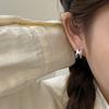 Aretes de Plata Esterlina S925 de cuerpo completo Arco del Triunfo para mujer 2023 nuevos aretes populares de otoño e invierno para mujer aretes de nicho de alta gama