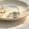 Anillos de Pareja al por Mayor con Votos de Montaña y Mar, un Par de Anillos para Hombres y Mujeres, Diseño de Nicho, Anillos Abiertos Geométricos Simples, Fuente de Suministro