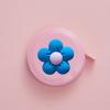 Regla suave telescópica automática con diseño de flores pequeñas de estilo nórdico, cinta métrica portátil para el hogar, cinta métrica para ropa, minicinta bonita