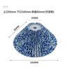 Pantalla plisada de tela estampada Lámpara de mesa de pie de noche Pantalla estilo Y2K Nuevo chino Pantalla plegable de tela