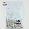 1440 Peças AB Branco coloridos diamante plano transparente manicure redondo vidro strass broca de unha colando diamante joia de unha