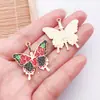 Accesorios para Joyería de Aleación DIY Oro KC Aceite Gotas Murciélago de Halloween Cuervo Dragón Volador Mariposa Colgantes para Pendientes Charms