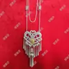Joyería de Plata Yi de Daliangshan Sichuan Plata Mate Tradicional Étnica para Mujer Placa de Nombre Collar Performance Especial Danza Retro