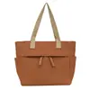 Nova Bolsa de Lona Feminina Grande Capacidade Bolsa Tote Bolsa de Ombro Meia-Lua Bolsa de Cosméticos Fashion Mochila Escolar Bolsa para Documentos