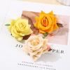 Flor Artificial de Rosa de Aproximadamente 6.5 cm Hecha de Tela Afelpada, Flor Decorativa, Ramillete, Arco de Flores, Decoración Floral, Decoración de Boda