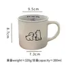 Taza de Cerámica Personalizada con Logo, Perro de Dibujos Animados Lindo, Esmalte de Imitación, Taza para Café y Leche, Se Puede Personalizar, Caja de Regalo