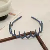 Diadema de Plástico Colorida Esmerilada Antideslizante Dentada Estilo Coreano Sencilla para Cabello Suelto de Niña Presiona el Cabello Lavado de Cara Diadema Accesorios para el Cabello Tocado