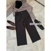 Pantalones Vaqueros Cropped de Cuatro Vías Estilo Old Money Otoño Su Xinlan/YOUMO Pantalones Rectos de Abuela Modernos 72661
