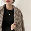 Estilo Nuevo Otoño e Invierno Camiseta Térmica de Cuello Alto Medio Ropa Interior Térmica de Cuello Alto Medio Ropa de Otoño con Calefacción para Mujer de Manga Larga