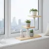 Estante de Flores Push-Pull para Sala de Estar Interior, Soporte para Macetas para Balcón, Estante de Flores de Hierro Forjado para Uso Doméstico, Estante de Almacenamiento Simple de Múltiples Niveles de Pie