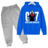 Piel de Camarón Transfronteriza Ropa de Niños Europea y Americana Conjunto de Dos Piezas con Forro Polar para Primavera y Otoño para Niños y Niñas Ropa Infantil Estampado Fijo Logo