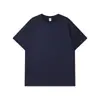 Camiseta de verano para hombre de manga corta, secado rápido, seda de hielo, color burdeos, lisa, cuello redondo, casual, media manga, impresa