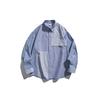 UNDREST moda nacional clásica estilo japonés cityboy camisa vintage holgada manga larga camisa casual a rayas para hombre CS19