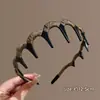 Diadema Alta de Pelo Ondulado para Mujer 2026 Modelo Nuevo para Uso Diario y Lavado de Cara, con Dientes y Pinza Antideslizante para el Cabello