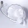 Cesta de flores para bodas europea nueva portátil pequeña de tela para florista de bodas suministros de boda al por mayor