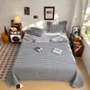 Juego sencillo de tres piezas para cama antideslizante, reversible con un lado de algodón puro y el otro de forro polar, adecuado para todas las estaciones, se usa como sábana, cubrecolchón o manta de ocio