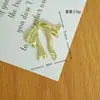 Pingente de Laço Dourado Brilhante Liga de Alumínio Tridimensional Acessórios para Joias DIY Brincos Colar Pingentes Material Atacado