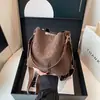 Bolsa de balde de moda nova outono 2026 transfronteiriça, bolsa de ombro estilosa, bolsa transversal casual simples estilo coreano para mulheres
